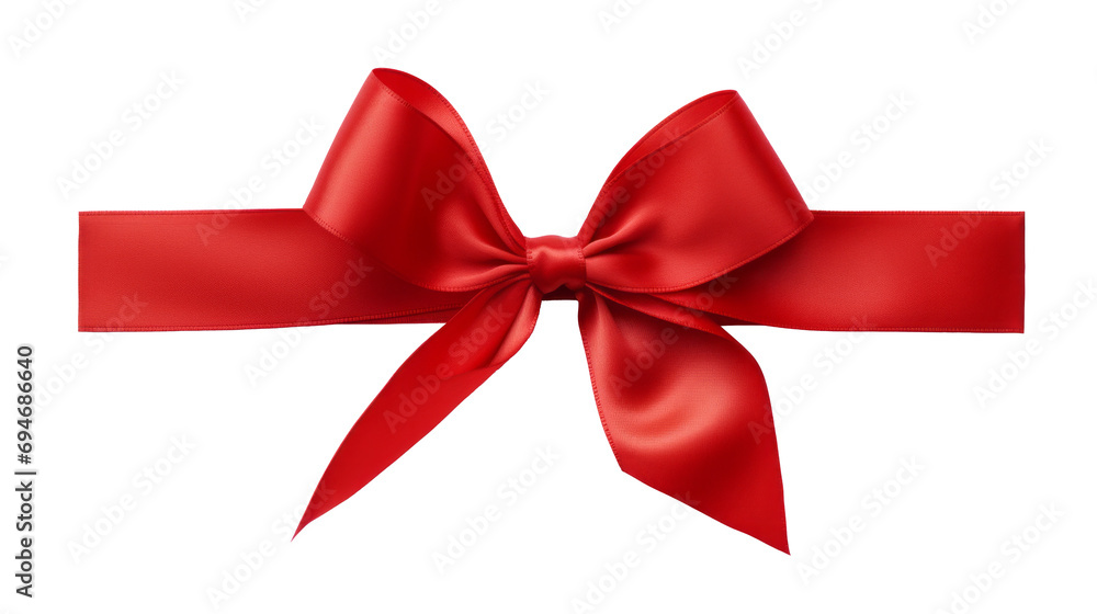Red ribbon bow on a transparent background. For gift decoration, your wedding invitation card, greeting card, or gift boxes Red ribbon bow on a transparent background. For gift decoration, your wedding invitation card, greeting card, or gift boxes