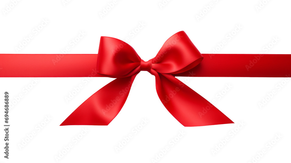 Red ribbon bow on a transparent background. For gift decoration, your wedding invitation card, greeting card, or gift boxes Red ribbon bow on a transparent background. For gift decoration, your wedding invitation card, greeting card, or gift boxes