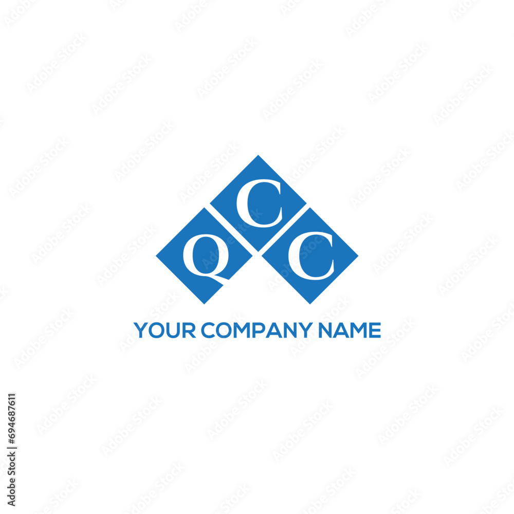 Fototapeta premium CQC letter logo design on white background. CQC creative initials letter logo concept. CQC letter design. 