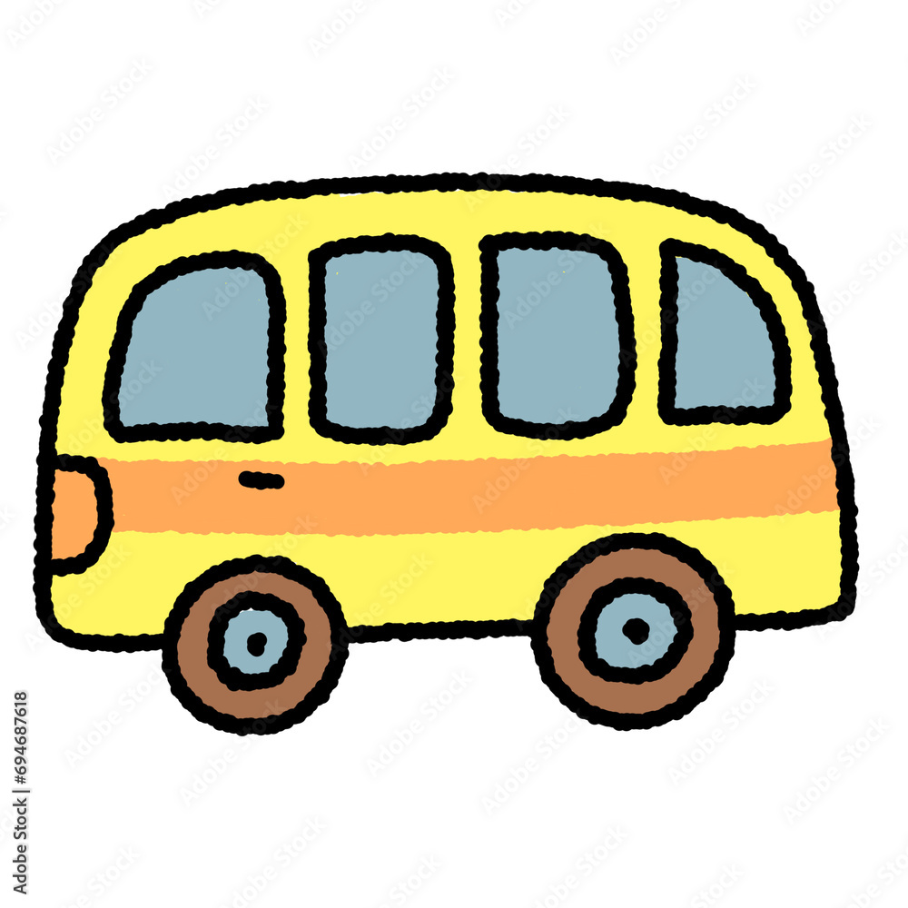 school bus doodle