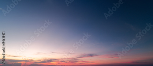 sunset sky with clouds background © Hide_Studio