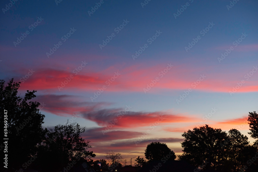 Fototapeta premium Pink dawn sky replacement