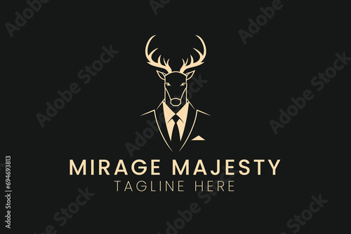 professional deer design vector logo clipart sublimation graphic