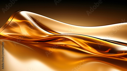 Flowing Liquid Gold Abstract Background Capturing Elegance and Luxury in Art
