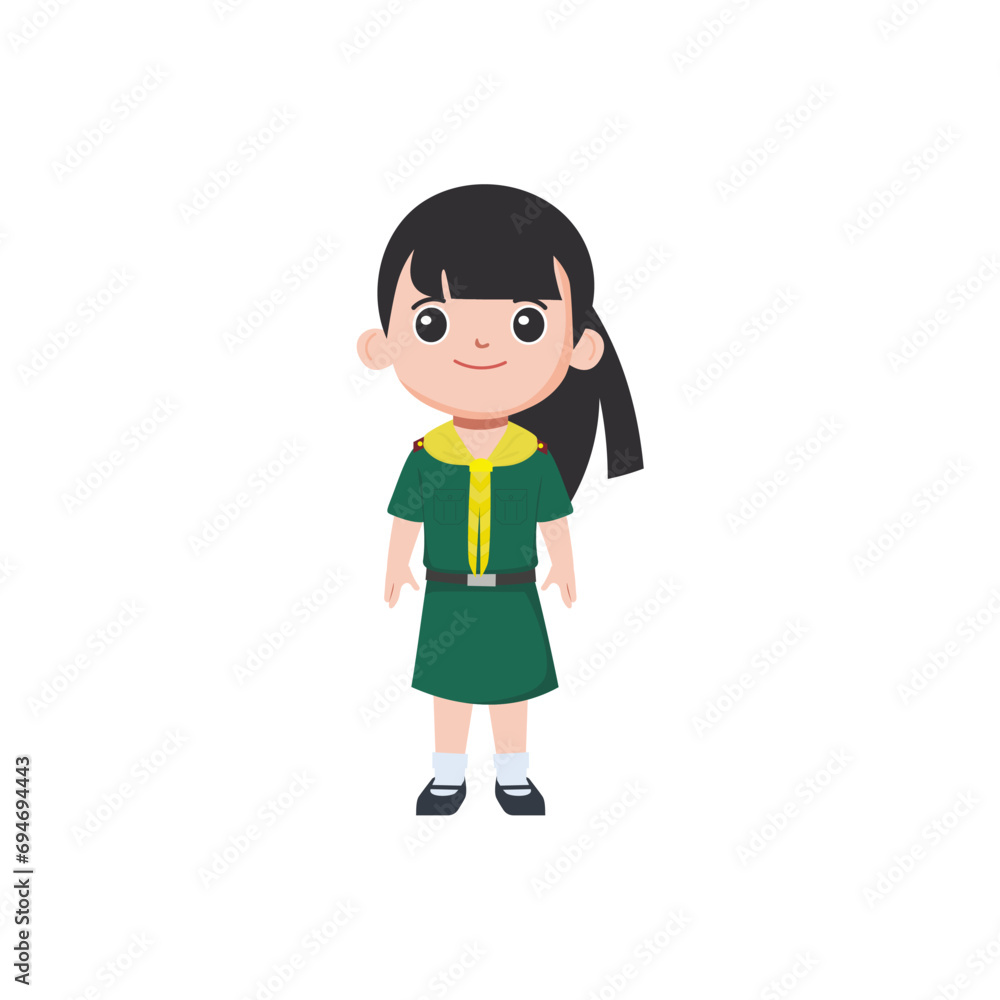 cute little vector child pose in cute clothes character cute little vector child pose in cute clothes character