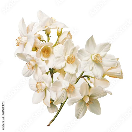 white orchid isolated on white © Ora