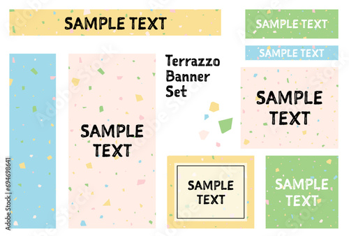 バナーセット_テラゾ柄