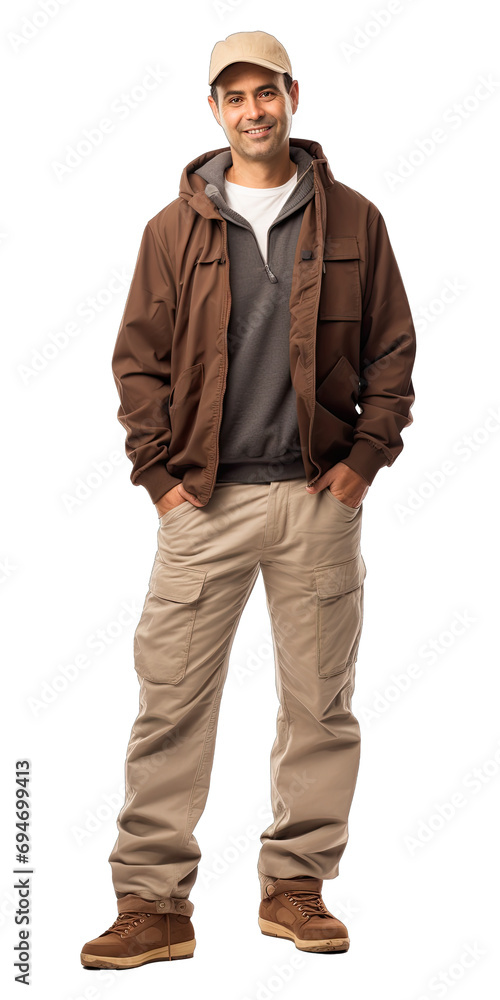 Portrait of a Confident Adult in Casual Attire - Relaxed and Approachable. Isolated on a Transparent Background. Cutout PNG. Portrait of a Confident Adult in Casual Attire - Relaxed and Approachable. Isolated on a Transparent Background. Cutout PNG.