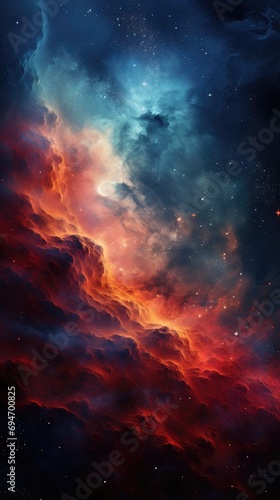 Beautiful Nebula in the space © hakule