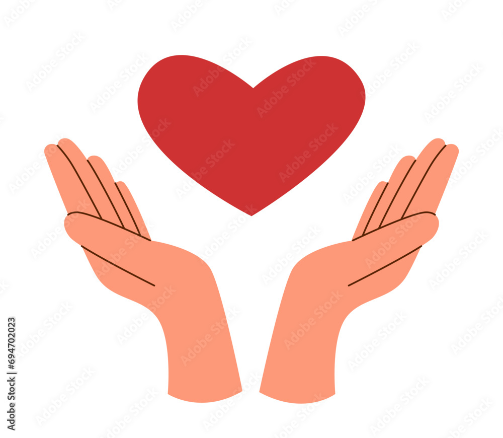Hands holding heart isolated on white background. Love concept. Valentines day. Hands holding heart isolated on white background. Love concept. Valentines day.