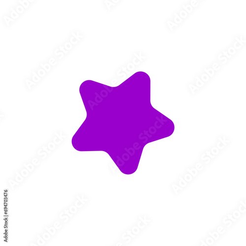 set of simple elements in purple element