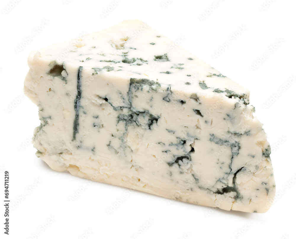 cut of blue cheese isolated on white background. macro. clipping path cut of blue cheese isolated on white background. macro. clipping path