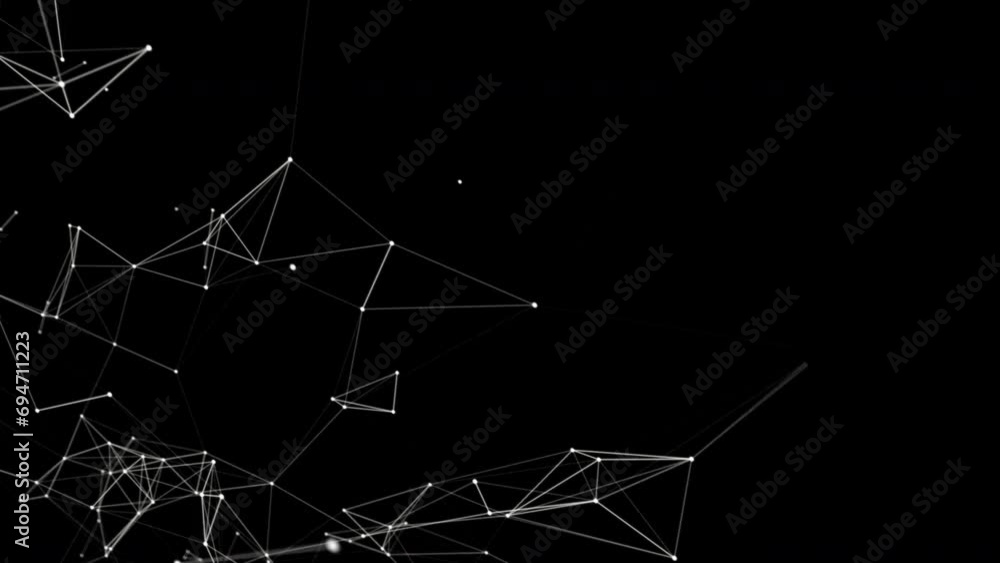 Abstract Geometric Clean White Futuristic low poly shape technology Connections Molecular, Global Business, Science, Presentation. Green Screen Alpha Matte Loop Aniamtion Background Abstract Geometric Clean White Futuristic low poly shape technology Connections Molecular, Global Business, Science, Presentation. Green Screen Alpha Matte Loop Aniamtion Background