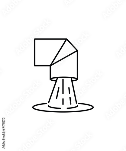 waste water icon, vector best line icon.