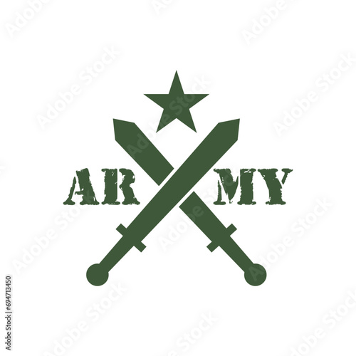 Army logo vector military template symbol design