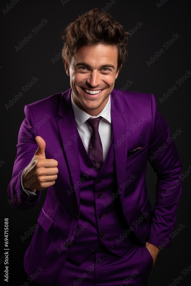 Smiling Man with Thumbs Up Smiling Man with Thumbs Up