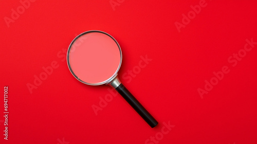 Red Exploration: Capturing a Magnifying Glass in Isolation with Room for Text