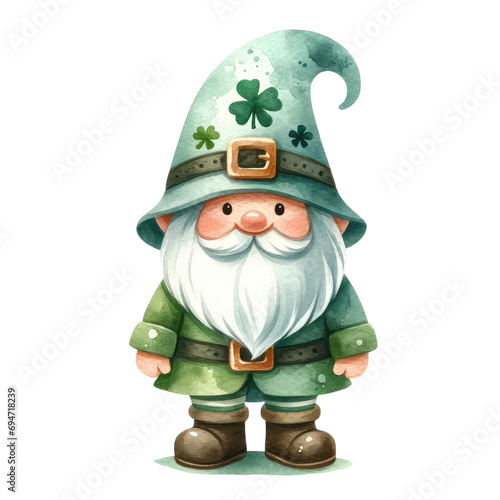 Wallpaper Mural St. patrick's day gnomes clipart, luck, watercolor elements set St patricks day watercolor design elements Torontodigital.ca