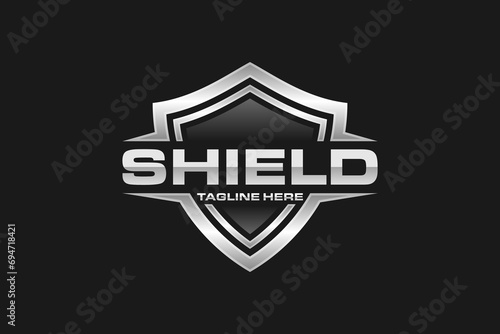 simple shield strong logo