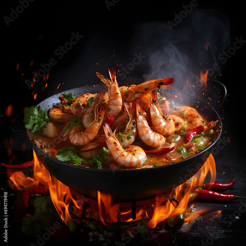 Tom Yum Goong -- Shrimp Tom Yum
