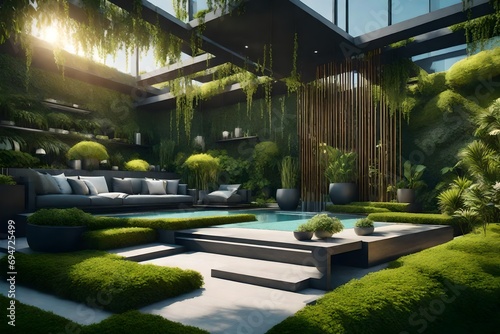 : Contemporary Grandeur in Residential Garden Design