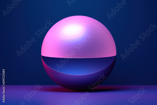 Contemporary Purple Blue Minimalistic Sphere Texture - Elegant Shapes and Gradients for Graphic Design, Digital Art Backgrounds, and Sophisticated Creative Projects, Generated AI © overlays-textures