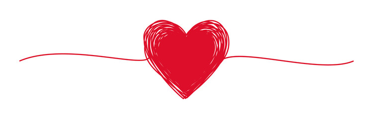 Heart shaped tangled grungy scribble png clipart