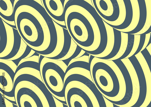 球体の集合体。オプアート背景。