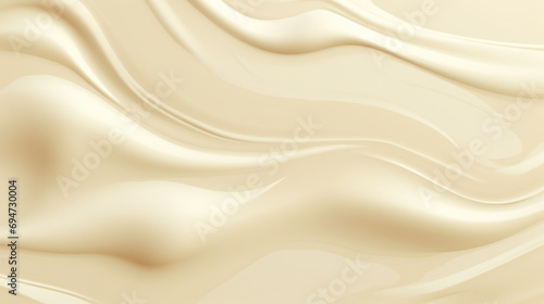 Bild auf Leinwand Delicious smudges of mayonnaise, cream or condensed milk