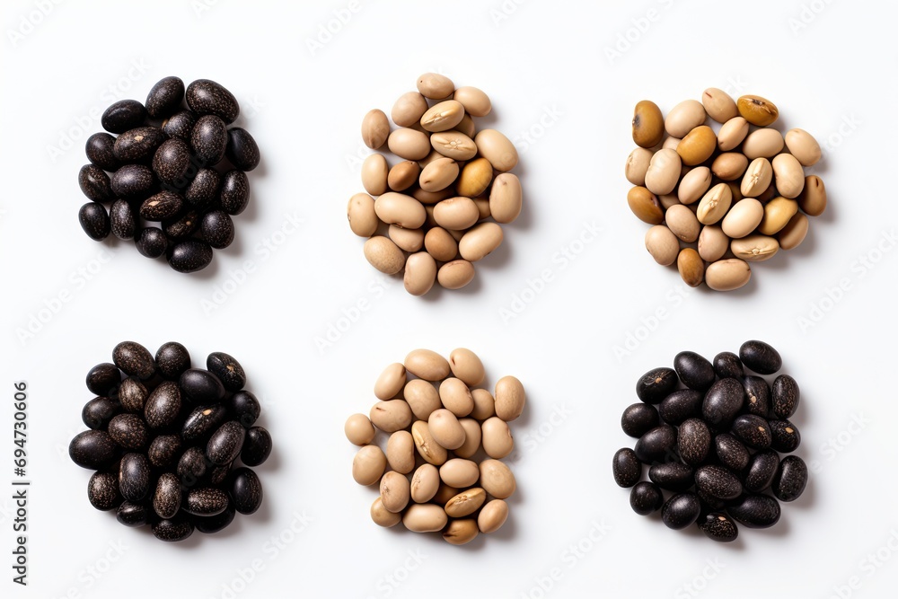Blacked eyed peas isolated on white background Blacked eyed peas isolated on white background