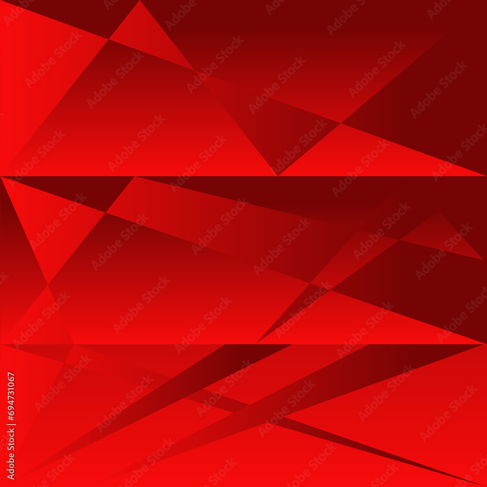 Fototapeta premium abstract red triangle background