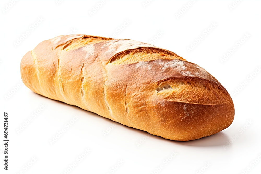 Bread isolated on white background 