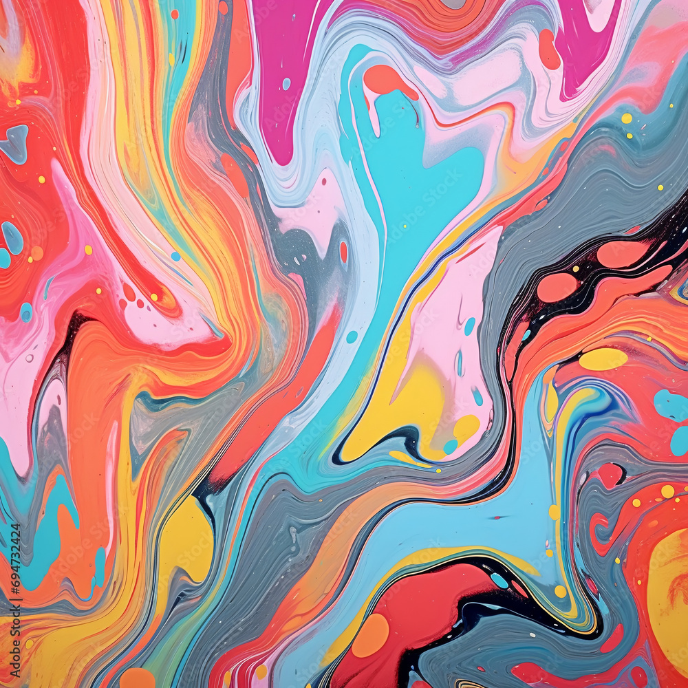 Abstract background of acrylic paint in marbling style. Vector illustration.AI. Abstract background of acrylic paint in marbling style. Vector illustration.AI.
