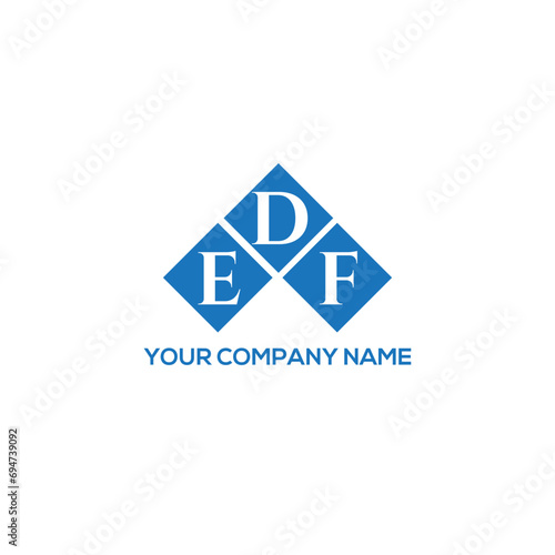 DEF letter logo design on white background. DEF creative initials letter logo concept. DEF letter design.
 photo