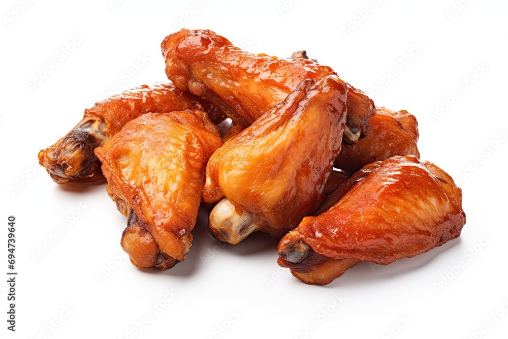 Chicken wings isolated on white background Chicken wings isolated on white background