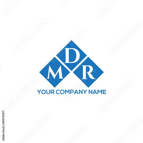 DMR letter logo design on white background. DMR creative initials letter logo concept. DMR letter design.
 photo