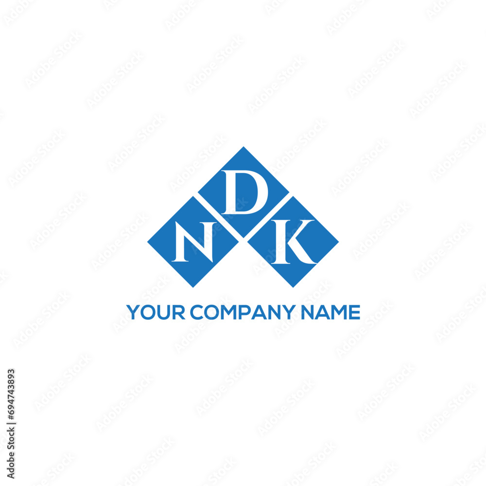 Fototapeta premium DNK letter logo design on white background. DNK creative initials letter logo concept. DNK letter design. 