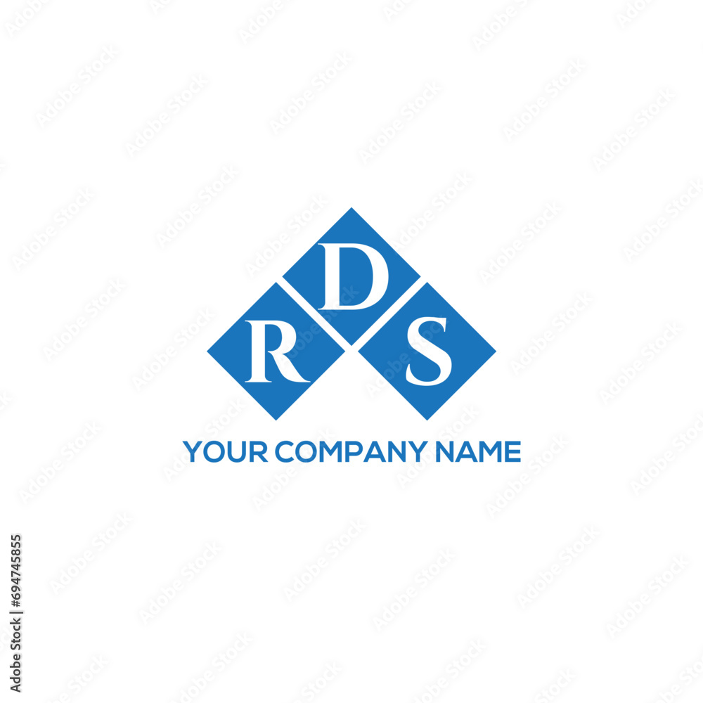 Fototapeta premium DRS letter logo design on white background. DRS creative initials letter logo concept. DRS letter design. 