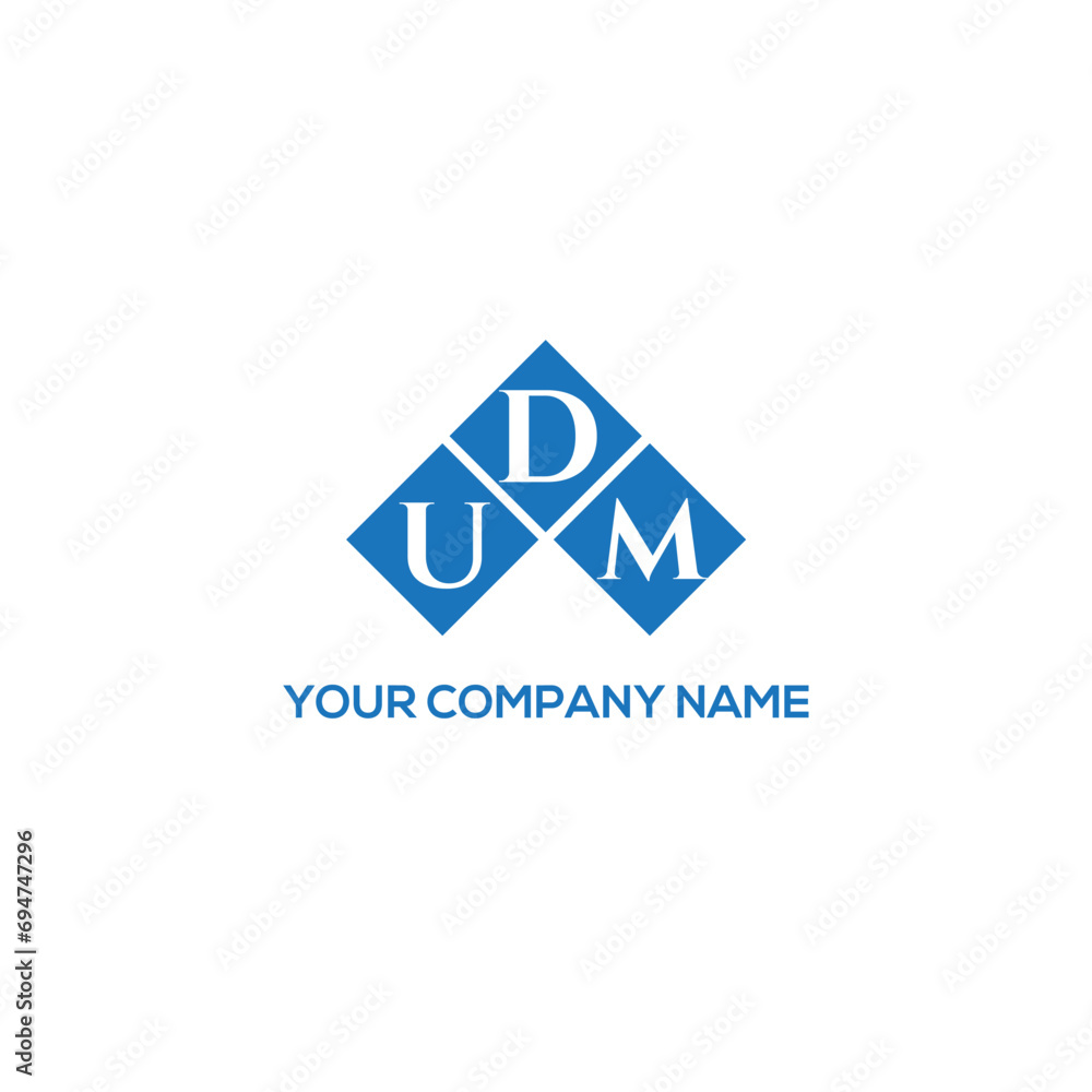 Fototapeta premium DUM letter logo design on white background. DUM creative initials letter logo concept. DUM letter design. 
