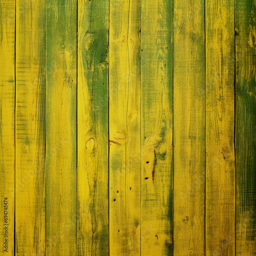 Wallpaper Mural yellow green color Wood Planks background created with Generative Ai Torontodigital.ca