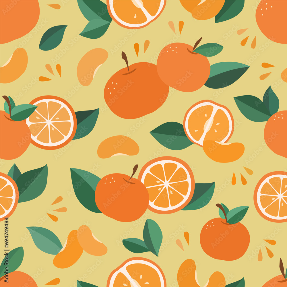 Orange Seamless Pattern Orange Seamless Pattern