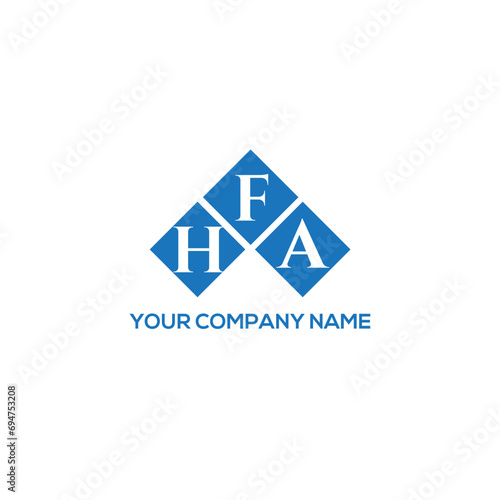 FHA letter logo design on white background. FHA creative initials letter logo concept. FHA letter design. 