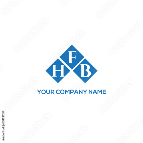 FHB letter logo design on white background. FHB creative initials letter logo concept. FHB letter design. 
