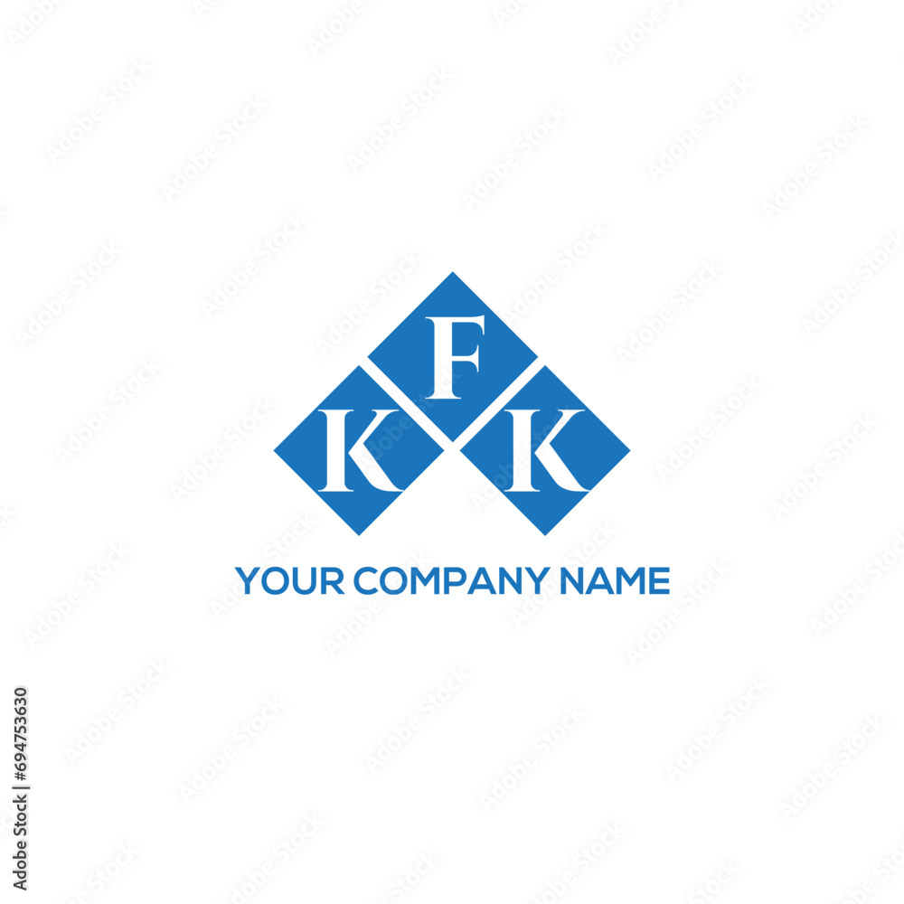 Fototapeta premium FKK letter logo design on white background. FKK creative initials letter logo concept. FKK letter design. 