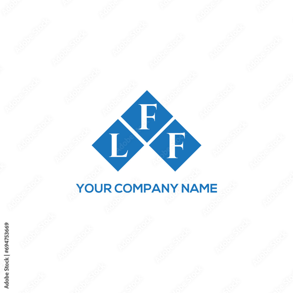 FLF letter logo design on white background. FLF creative initials letter logo concept. FLF letter design.

