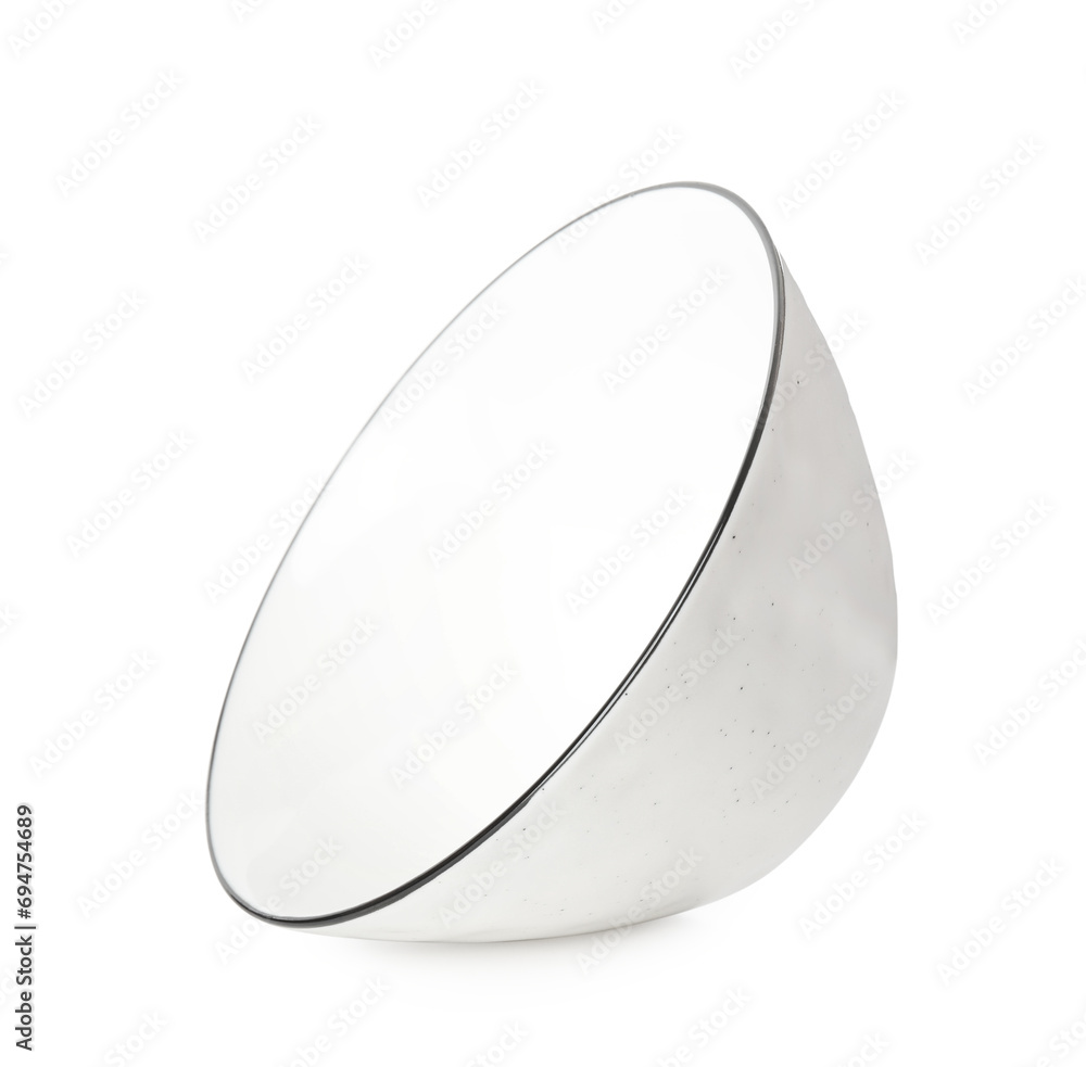 Clean empty ceramic bowl isolated on white Clean empty ceramic bowl isolated on white