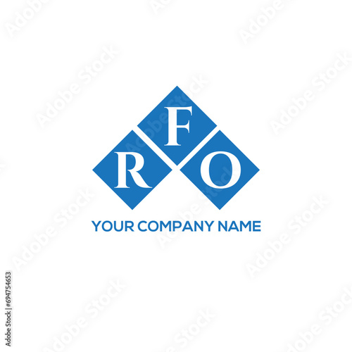FRO letter logo design on white background. FRO creative initials letter logo concept. FRO letter design.
