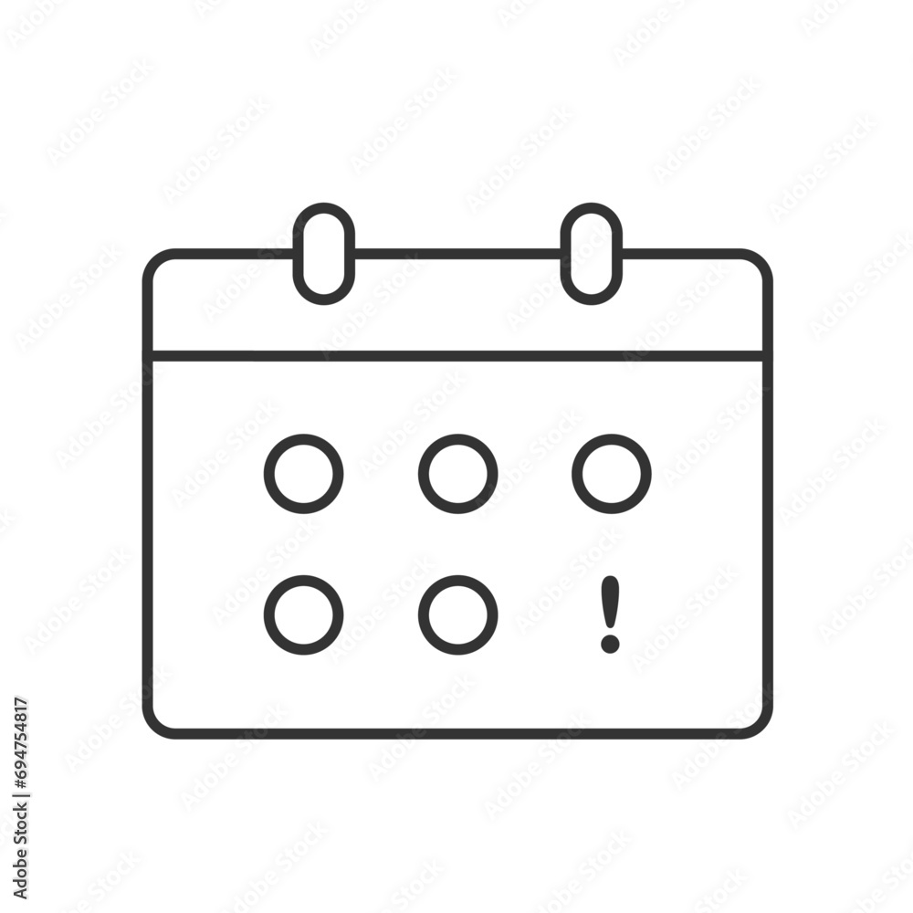 Calendar Line Icon Set. Editable Stroke. For Mobile App and Web Design. Stock illustration Calendar Line Icon Set. Editable Stroke. For Mobile App and Web Design. Stock illustration