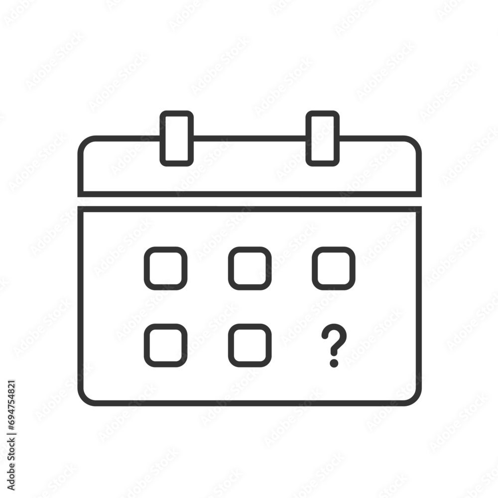 Calendar Line Icon Set. Editable Stroke. For Mobile App and Web Design. Stock illustration Calendar Line Icon Set. Editable Stroke. For Mobile App and Web Design. Stock illustration