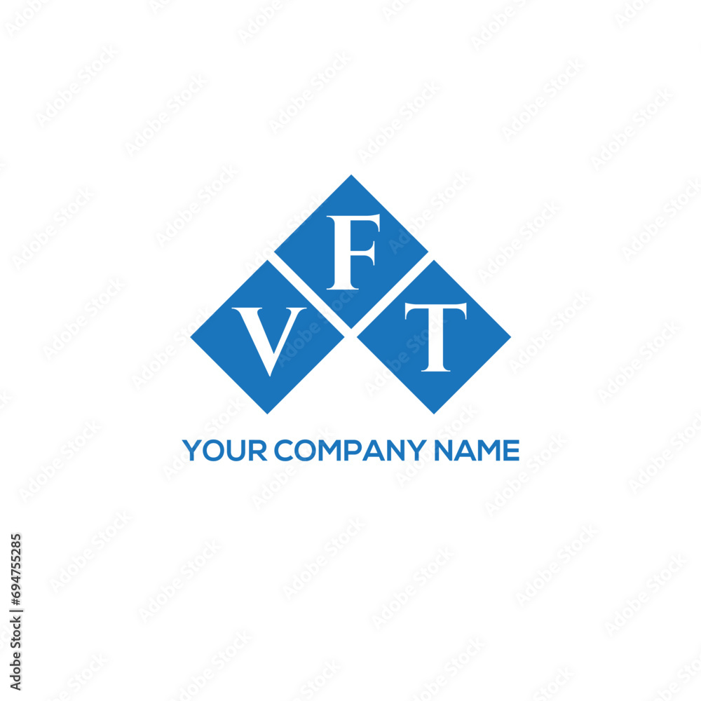 Fototapeta premium FVT letter logo design on white background. FVT creative initials letter logo concept. FVT letter design.